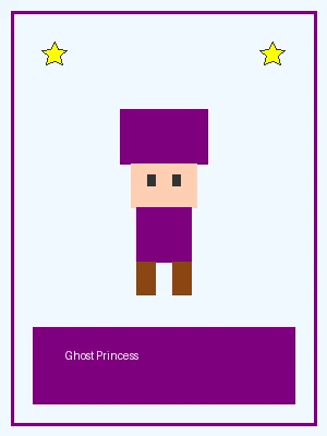 幽灵公主像素角色图，可短时间飞行穿透障碍，探索 PG赌博